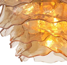 Candelabru LUX sticla champagne, Clarendon alama antic