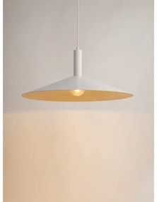 Lustră pe cablu CAPRI 1xE27/15W/230V d. 70 cm alb/auriu