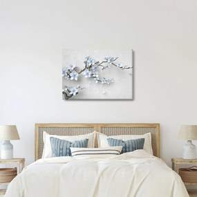 Tablou cu flori albastre (70x50 cm)
