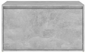 Banca de hol, gri beton, 80x40x45 cm, PAL Gri beton