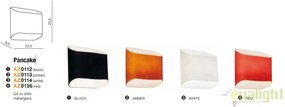 Aplica de perete moderna Pancake WHITE