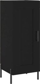 vidaXL Servantă, negru, 34,5x34x90 cm, lemn compozit