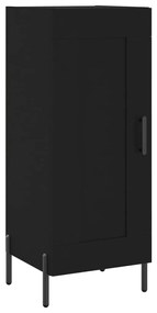 830453 vidaXL Servantă, negru, 34,5x34x90 cm, lemn compozit