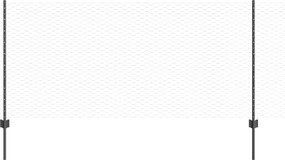 vidaXL Gard cu Stâlp Gri 1 x 25 m Oțel