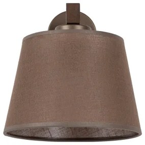 Brilagi - Aplica de perete LATTE 1xE27/15W/230V pin/maro