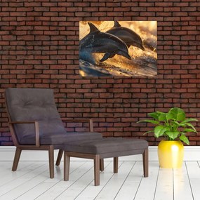 Tablou - Delfinii (70x50 cm)