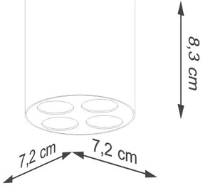 Spot LED Sollux SL.1210 ZOE LED/9W/230V negru