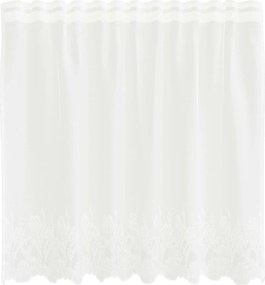 vidaXL Cortină din Dantelă cu perdele Alb 100 x 150 cm Poliester