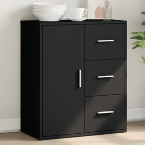 vidaXL Dulap, negru, 60x31x70 cm, lemn prelucrat