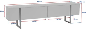 Masă TV Serenity Atlantic Pine