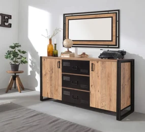 Comodă Cosmopolitan 2 (pin antlantic + negru). 1071946