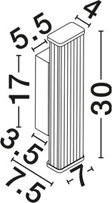 Aplica de perete LED baie IP44 MISTY auriu