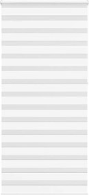 vidaXL Jaluzea tip zebra alb lățime țesătură 100,9 cm poliester