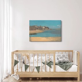 Tablou - Odilon Redon, Village by the Sea in Brittany, reproducere (90x60 cm)