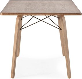 Masă de dining cu blat cu aspect de lemn de stejar 90x180 cm Lujan – MOME