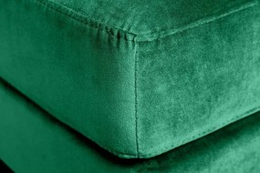 Taburete elegant Cozy Velvet 80cm, catifea verde smarald