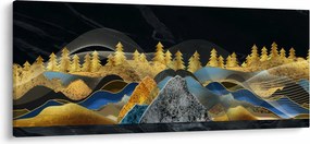 Tablou - Munții aurii (120x50 cm)