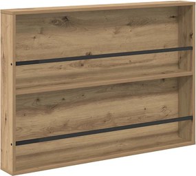 vidaXL Raft pentru reviste cu raft Stejar Artizanal 100 x 12 x 70 cm