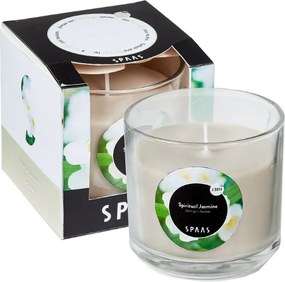 Lumanare parfumata in pahar SPIRITUAL JASMINE 8,5 cm cremova