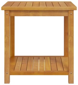 Masa laterala, 45x45x45 cm, lemn solid de salcam 1, Maro, 45 x 45 x 45 cm
