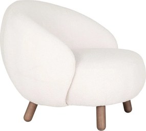 Fotoliu cu taburet crem Savona – House Nordic