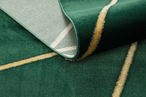 Exclusiv EMERALD covor 1013 glamour, stilat, geometric sticla verde / aur