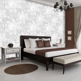 Fototapet - Florile argintii - model (152,5x104 cm)