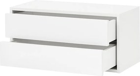 Boxie 2 sertare dulap de perete 40x80x37 cm alb