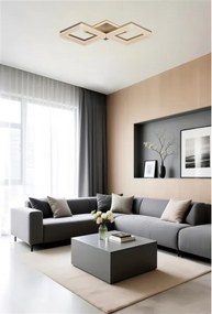 Searchlight 83510GO - Plafonieră LED dimabilă FENCE LED/25W/230V