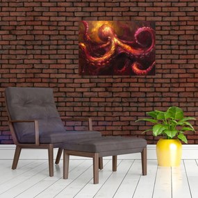 Tablou - Octopus, pictură în ulei (70x50 cm)