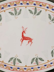 Set 2 platouri rotunde din ceramica, "Frimas"