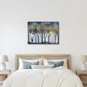 Tablou cerbul în pădure (70x50 cm)