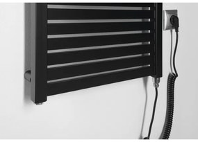 Radiator portprosop electric pentru baie Aqualine TONDI-E 300W/230V 97 cm negru mat