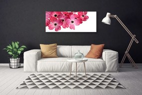 Tablou pe panza canvas Flori Floral Roz Alb