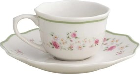 Cești albe 2 buc. pentru espresso din porțelan 90 ml Nonna Rosa – Brandani