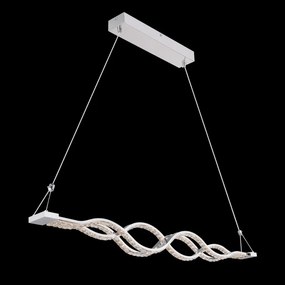Lustra suspendata LED dimabila cu telecomanda design modern PILLA crom 67109-30 GL