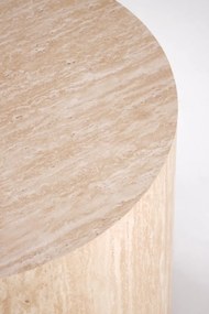 Masa de cafea rotunda Travertino S ø45/h45 cm