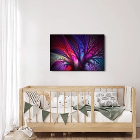 Tabloul abstract cu copacul (90x60 cm)
