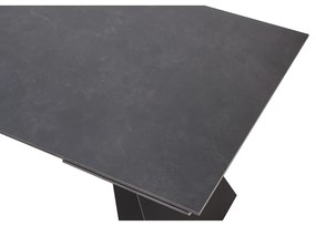 Masa dining extensibila, grafit neagra, 160-240x90 cm, SALAL