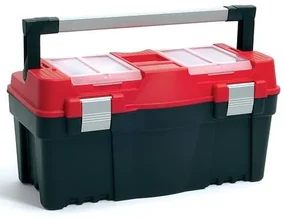 Cutie scule cu organizator, maner aluminiu, 55x27x27 cm