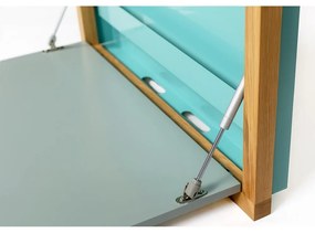 Masă extensibilă de perete Woodman Banti, albastru