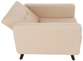 Fotoliu extensibil Culoare Bej / Nuc , ARKADIA