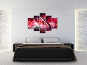 Tabloul fractalilor în roșu (150x105 cm)
