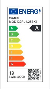 Lustra LED cu 3 pendule design modern Cascade negru