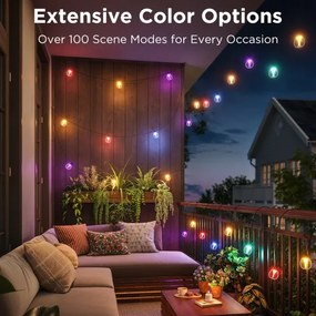 Instalație LED RGBICW decorativă dimabilă de exterior Govee LED/24W/230V IP67 2700-6500K Wi-Fi