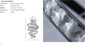 Lustra LED casa scarii design circular AZALEA 3-STEP DIMM