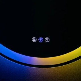 Brilagi - Oglindă încălzită LED RGBW, dimabilă, cu retroiluminare AVA PRO LED/18W/230V, diam. 60 cm, IP44