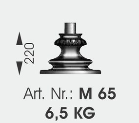 Stalp iluminat exterior din fier forjat, inaltime 101cm, AL 6664
