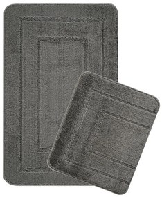 Covorașe de baie gri-antracit 2 buc. 50x80 cm Cerceve – Foutastic