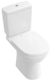 Set vas WC stativ Villeroy &amp; Boch, O.Novo, direct flush, Rezervor, Capac WC soft close, alb alpin